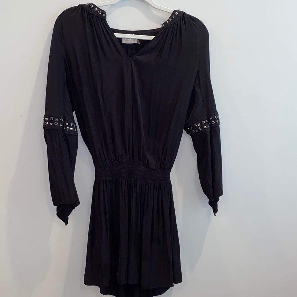 Ramy brook black 3/4 sleeve dress